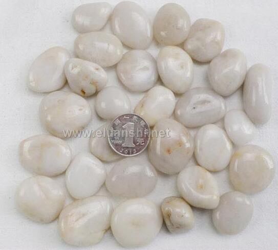 白色抛光雨花石 白色抛光雨花石