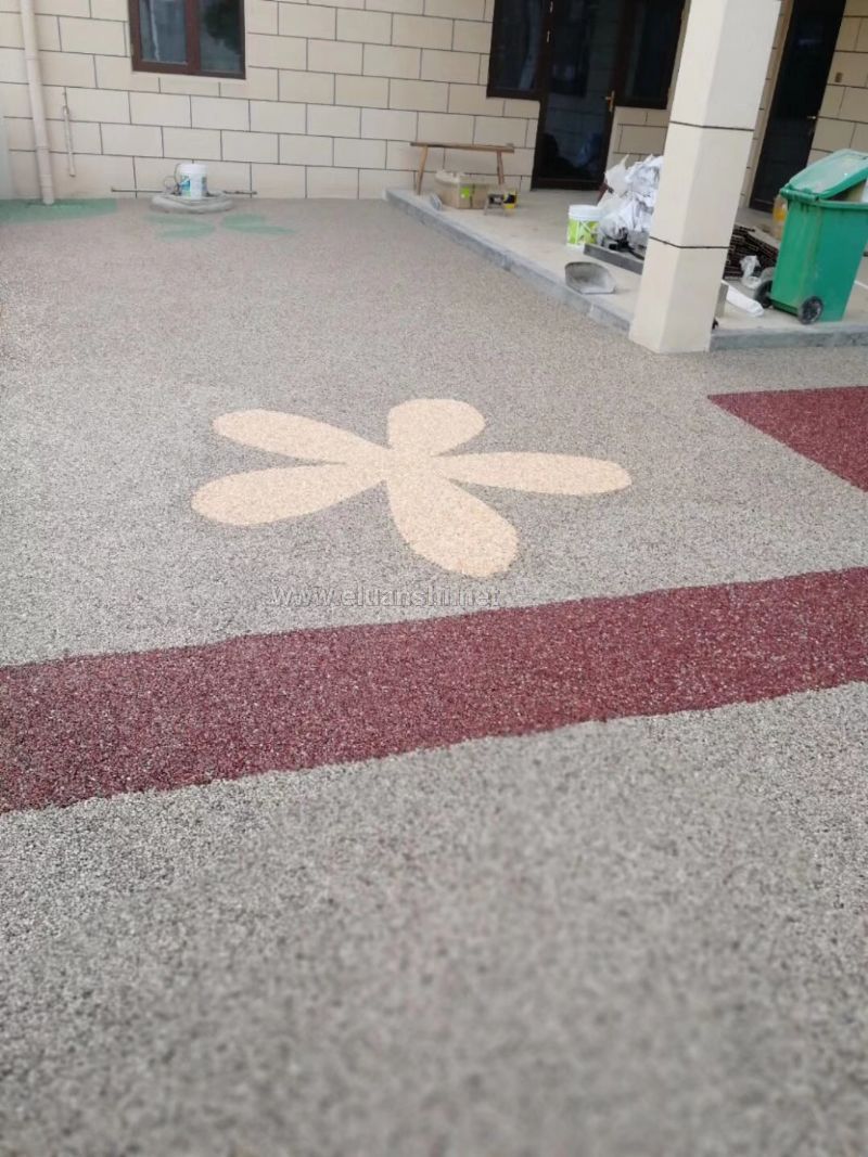 胶粘石透水地坪施工 胶粘石透水地坪施工